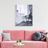 Washington en Mary Philipse Canvas Afdruk (Insitu (Woonkamer))