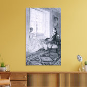Washington en Mary Philipse Canvas Afdruk (Insitu (Woonkamer))