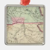 Washington en Oregon Metalen Ornament (Voorkant)