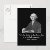 Washington en quote briefkaart (Voorkant / Achterkant)