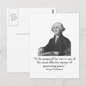 Washington en quote briefkaart (Voorkant / Achterkant)