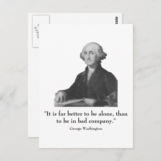 Washington en quote briefkaart (Voorkant / Achterkant)