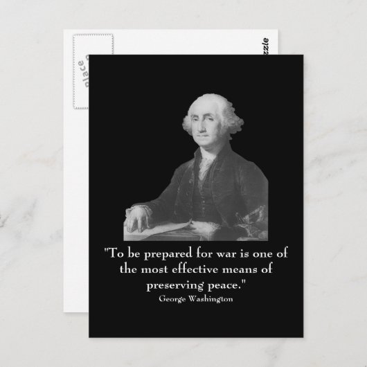 Washington en quote briefkaart (Voorkant / Achterkant)