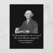 Washington en quote briefkaart (Voorkant)