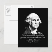 Washington en quote briefkaart (Voorkant / Achterkant)