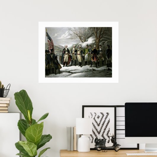 Washington en Zijn Generals Poster (Thuiskantoor)
