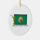 WASHINGTON EVERETT MISSIE LDS CTR KERAMISCH ORNAMENT (Rechts)