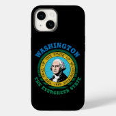 WASHINGTON EVERGREEN STAATSVLAG Case-Mate iPhone CASE (Achterkant)