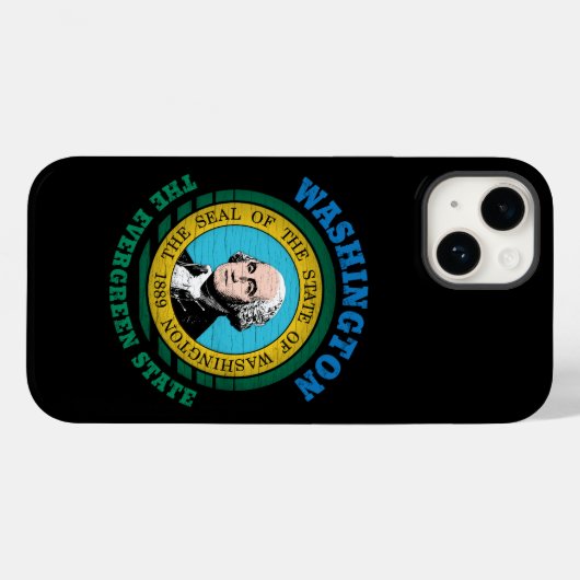 WASHINGTON EVERGREEN STAATSVLAG Case-Mate iPhone CASE (Achterkant (horizontaal))