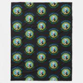 WASHINGTON EVERGREEN STAATSVLAG FLEECE DEKEN (Voorkant)