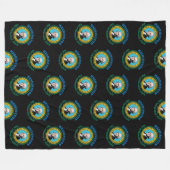 WASHINGTON EVERGREEN STAATSVLAG FLEECE DEKEN (Voorkant (Horizontaal))