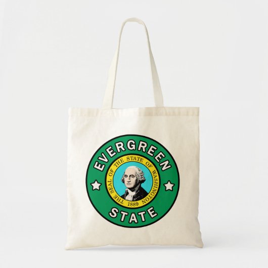 Washington Evergreen State boodschappentas Tote Bag (Voorkant)