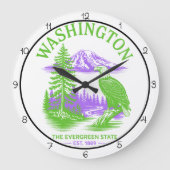 Washington Evergreen State Eagle Grote Klok (Voorkant)