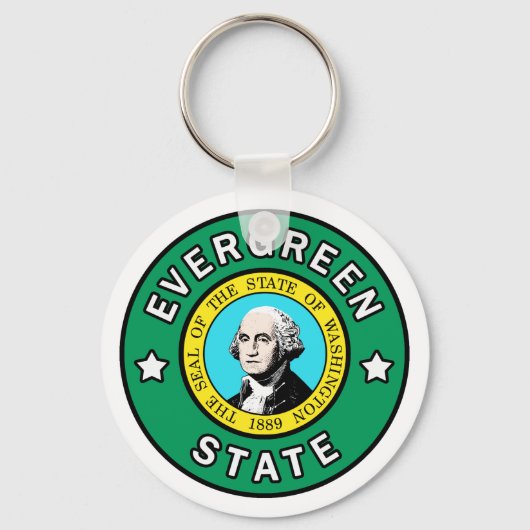 Washington Evergreen State sleutelhanger (Voorkant)