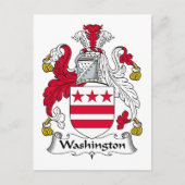 Washington Family Crest Briefkaart (Voorkant)