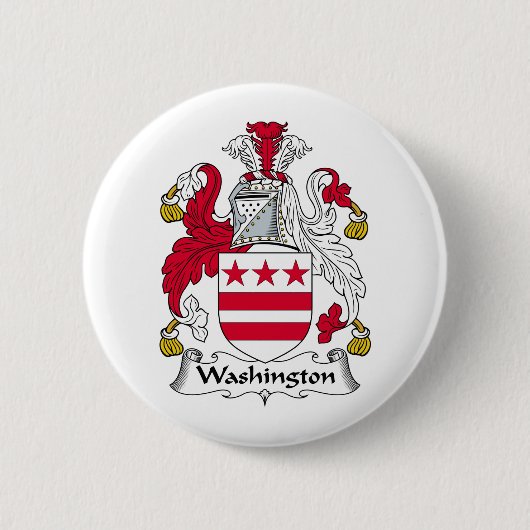 Washington Family Crest Ronde Button 5,7 Cm (Voorkant)