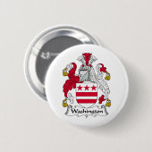 Washington Family Crest Ronde Button 5,7 Cm (Voorkant /achterkant)