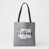 Washington Family Monogram State Canvas tas (Voorkant)