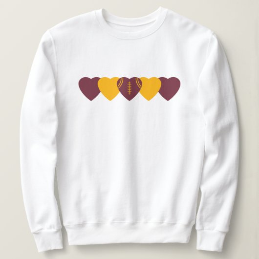 Washington Fan Hart Voetbal Trui (Design voorkant)