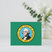 Washington Flag Briefkaart (Staand voorkant)