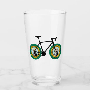 Washington Flag Cycling Glas