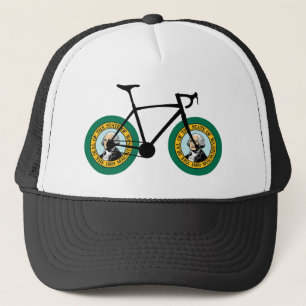 Washington Flag Cycling Trucker Pet