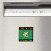 Washington Flag Magnet (Insitu (Vaatwasser))