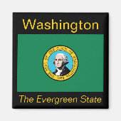 Washington Flag Magnet (Voorkant)