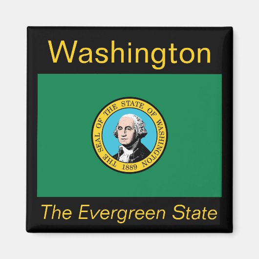Washington Flag Magnet (Voorkant)