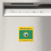 Washington Flag Magnet (Insitu (Vaatwasser))