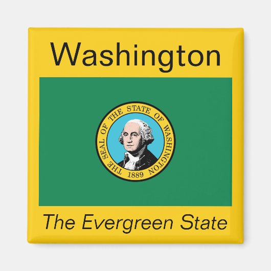 Washington Flag Magnet (Voorkant)