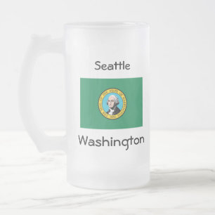 Washington Flag Map City Mok