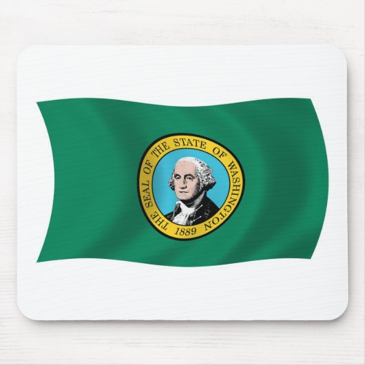 Washington Flag Mousepad Muismat (Voorkant)