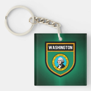 Washington Flag Sleutelhanger