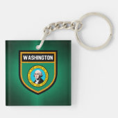 Washington Flag Sleutelhanger (Achterkant)