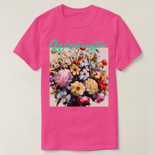 Washington Flower T-shirt (Design voorkant)
