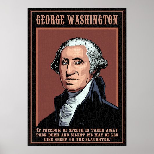 Washington-Free Speech Poster (Voorkant)