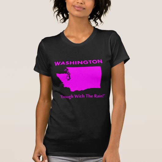 Washington - Genoeg regen T-shirt (Voorkant)
