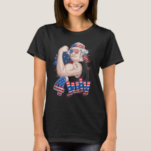 Washington George 4th of July Patriottische Vereni T-shirt