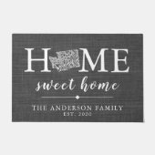 WASHINGTON gepersonaliseerde staat Deurmat (Voorkant)