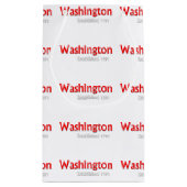 Washington Gift Bag, Small Glossy Klein Cadeauzakje (Achterkant)