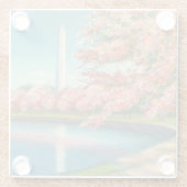 Washington Glazen Onderzetter (Achterkant)