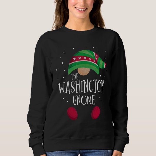 Washington Gnome Family Matching Christmas Pajamas Trui (Voorkant)