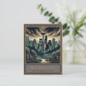 Washington | Gotische kunst Briefkaart (Staand voorkant)