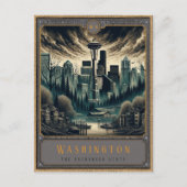 Washington | Gotische kunst Briefkaart (Voorkant)