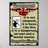 Washington: Gov is niet als vuur Poster (Voorkant)