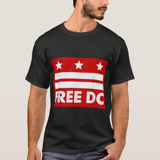 Washington Gratis Dc Gratis Dc T-shirt (Voorkant)