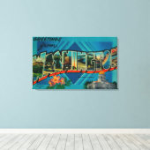 Washington - Grote Letter-scènes 2 Canvas Afdruk (Insitu (Houten vloer))