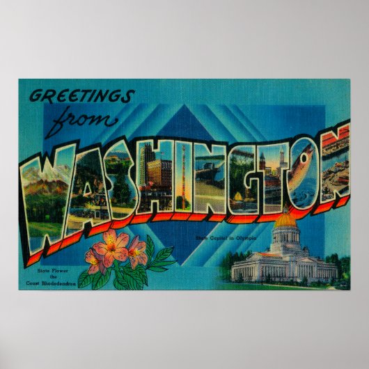 Washington - Grote Letter-scènes 2 Poster (Voorkant)