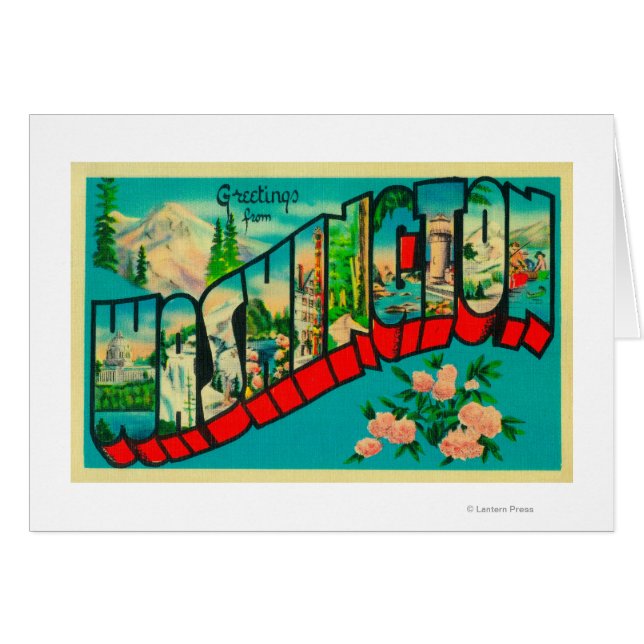 Washington - grote letterscènes (Voorkant Horizontaal)